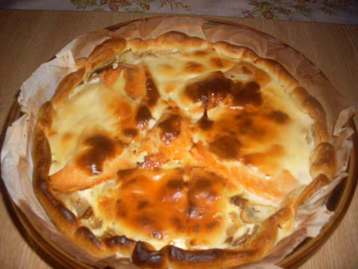 Quiche aux oignons amp saumon photo
