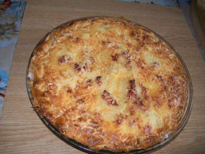 Quiche aux pommes de terre amp lardons
