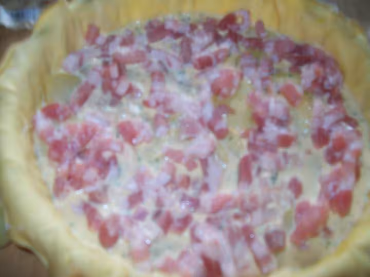 Quiche aux pommes de terre amp lardons