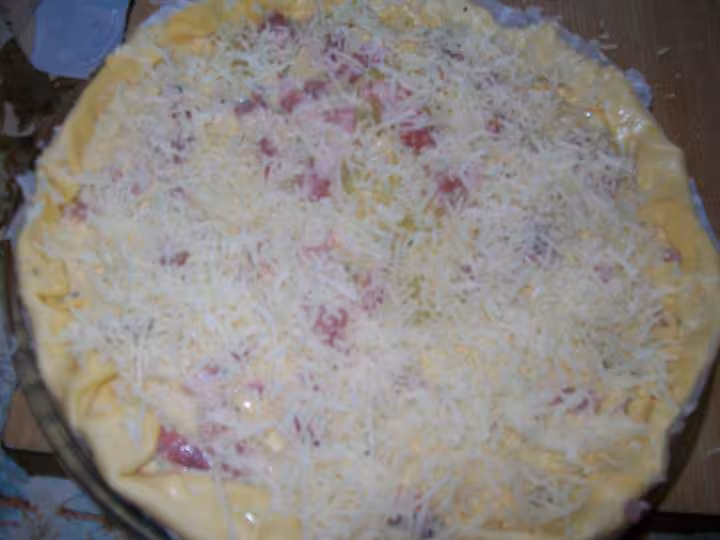 Quiche aux pommes de terre amp lardons