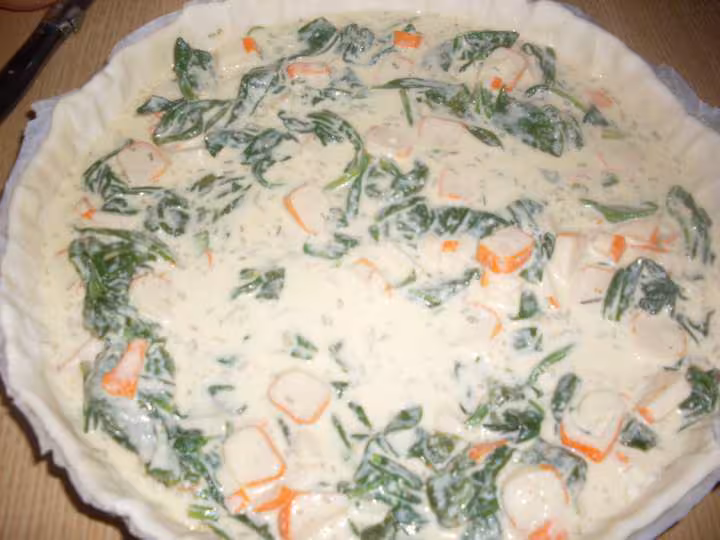 Quiche aux pousses d epinards