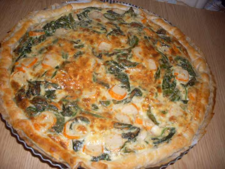 Quiche aux pousses d epinards