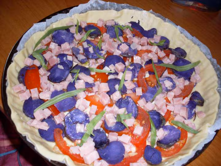 Quiche avec des restes