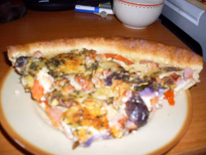 Quiche avec des restes