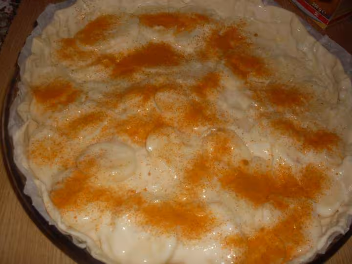 Quiche de p de terre lardons creme fraiche