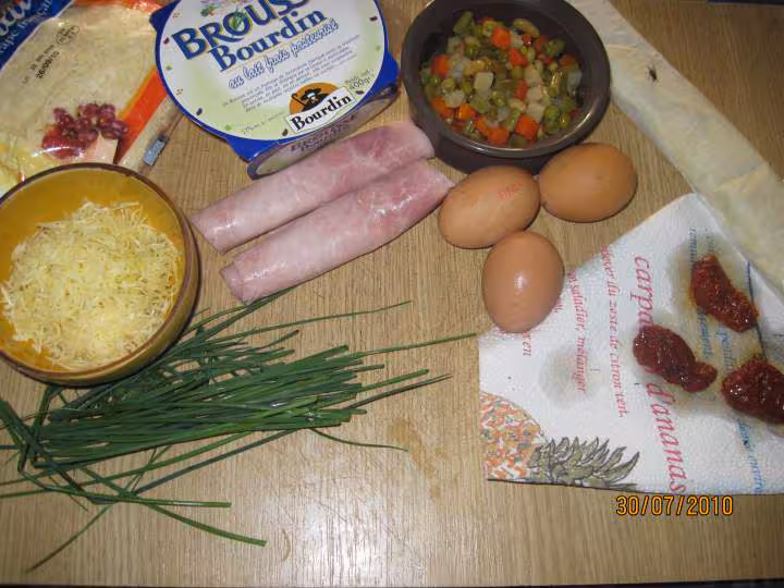 Quiche surprise salee au fromage de brousse photos