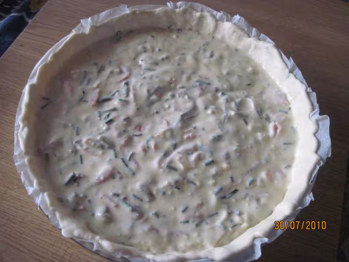 Quiche surprise salee au fromage de brousse photos
