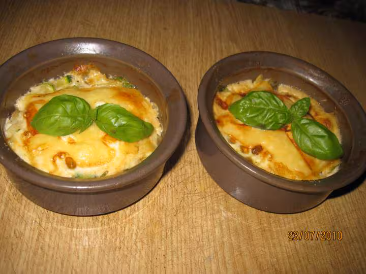 Ramequins aux restes poisson et courgette