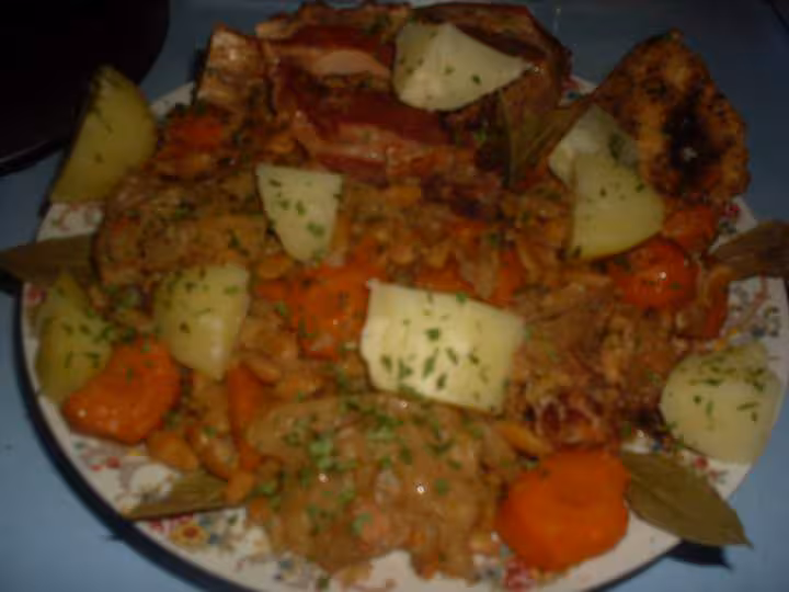 Restes de legumes amp viandes genre pot au feu