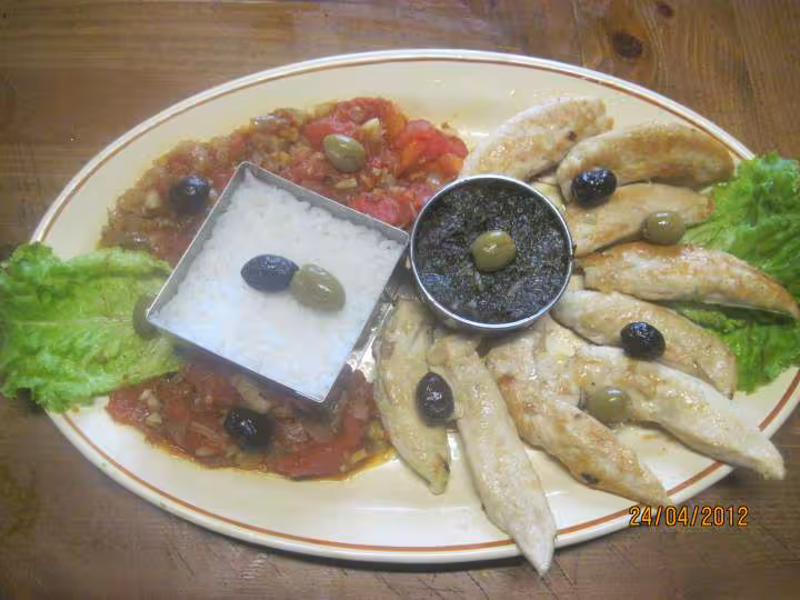 Riz a l oseille aux aiguillettes de poulet