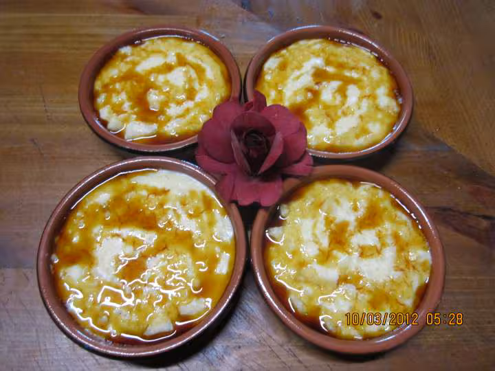 Riz au lait a la pomme et caramel