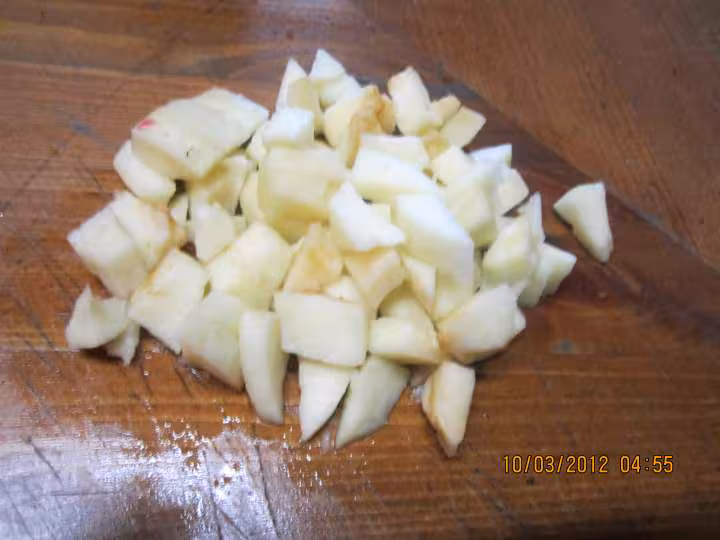 Riz au lait a la pomme et caramel