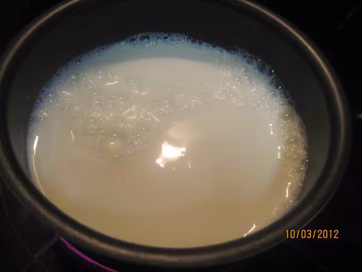 Riz au lait a la pomme et caramel