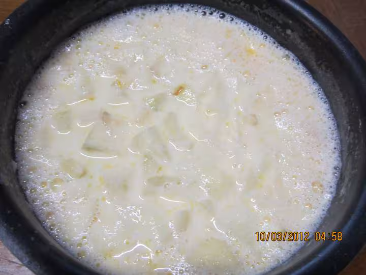 Riz au lait a la pomme et caramel
