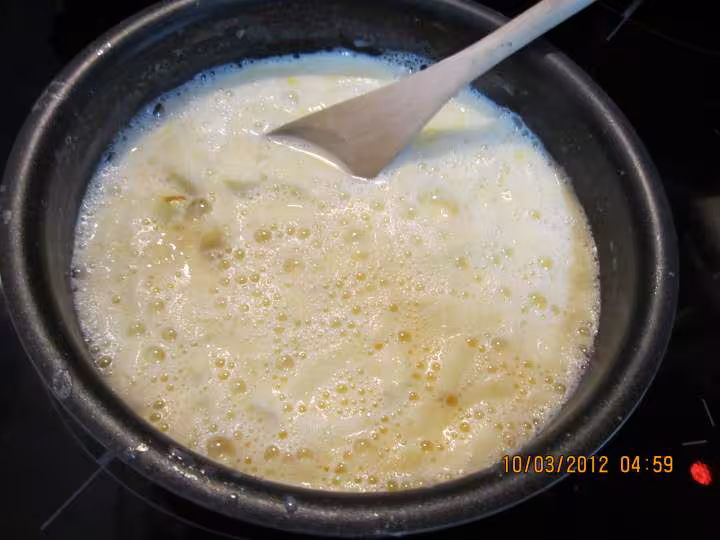 Riz au lait a la pomme et caramel