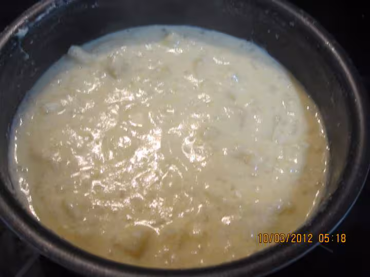 Riz au lait a la pomme et caramel