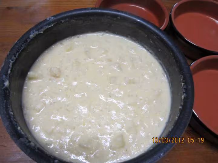 Riz au lait a la pomme et caramel