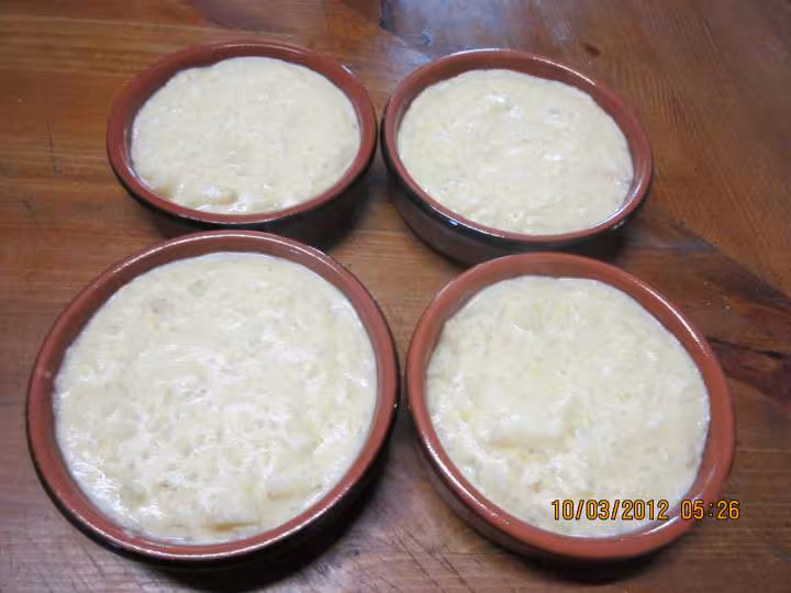 Riz au lait a la pomme et caramel