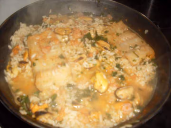 Riz aux fruits de mer photo