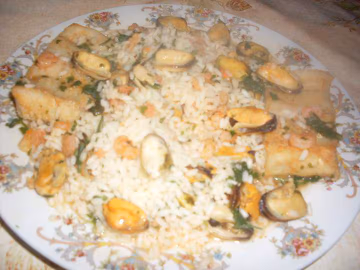 Riz aux fruits de mer photo