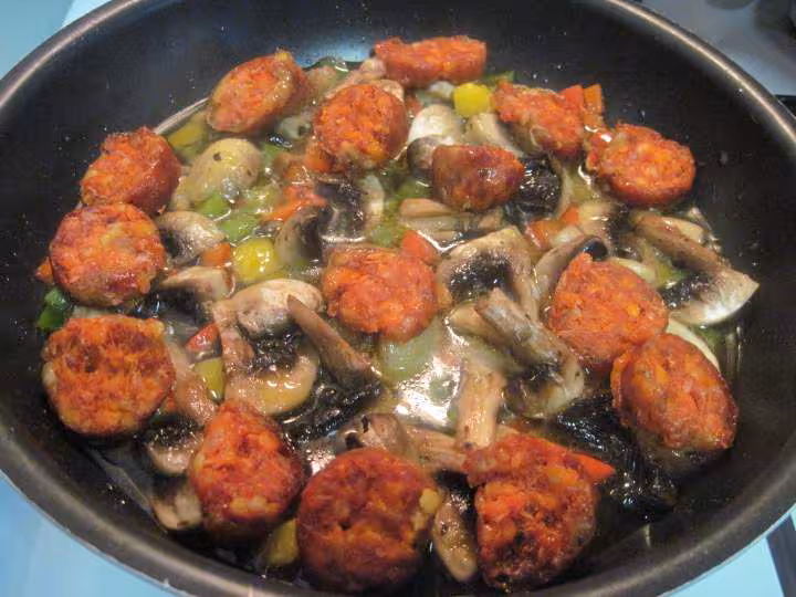 Riz aux legumes et chorizo