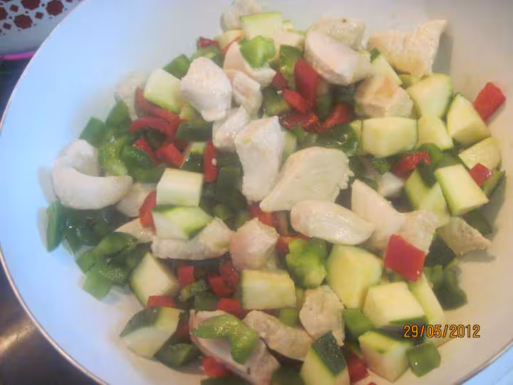 Riz thai aux legumes et poulet
