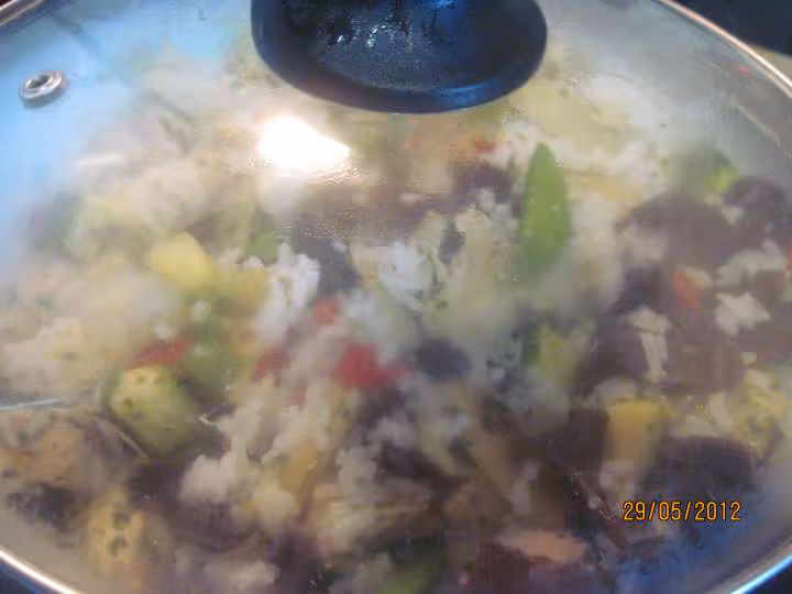 Riz thai aux legumes et poulet