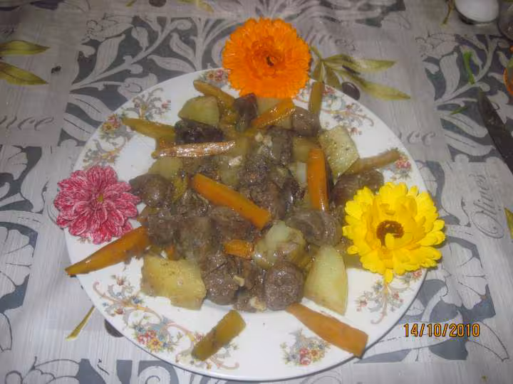 Rognon de boeuf en sauce