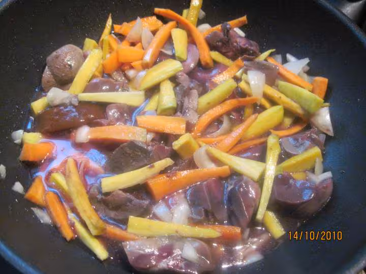 Rognon de boeuf en sauce