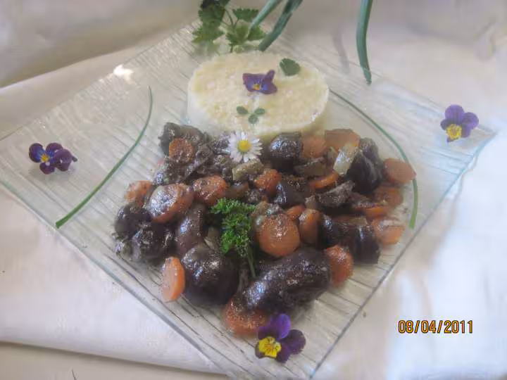 Rognon de porc aux carottes et boulgour