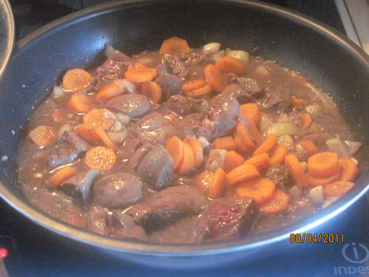 Rognon de porc aux carottes et boulgour