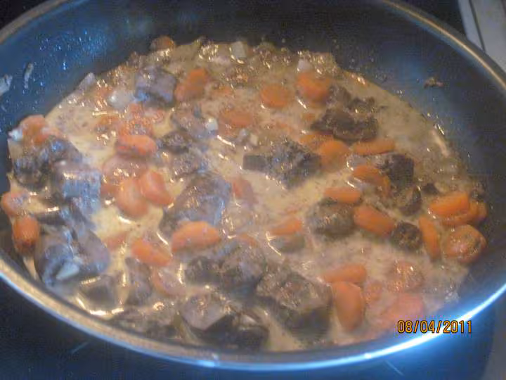 Rognon de porc aux carottes et boulgour