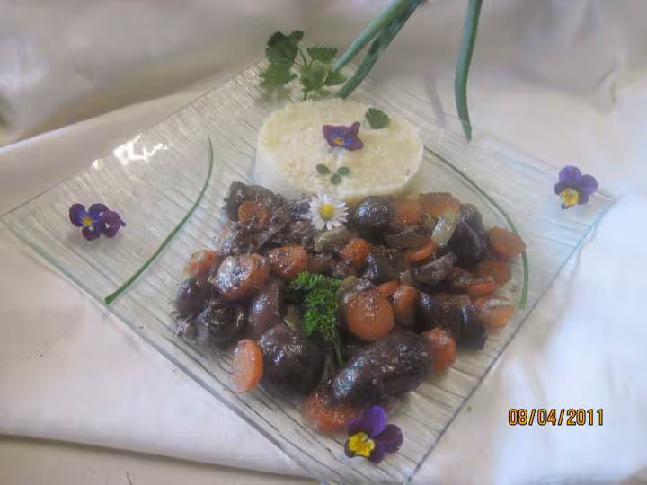 Rognon de porc aux carottes et boulgour