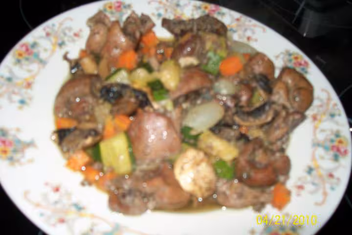Rognons aux legumes mo