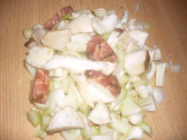 Rognons chouchou fenouil topinambour en sauce