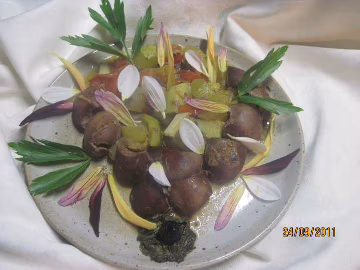 Rognons de porc aux legumes