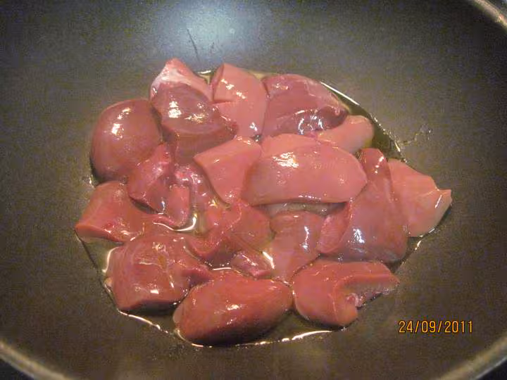 Rognons de porc aux legumes