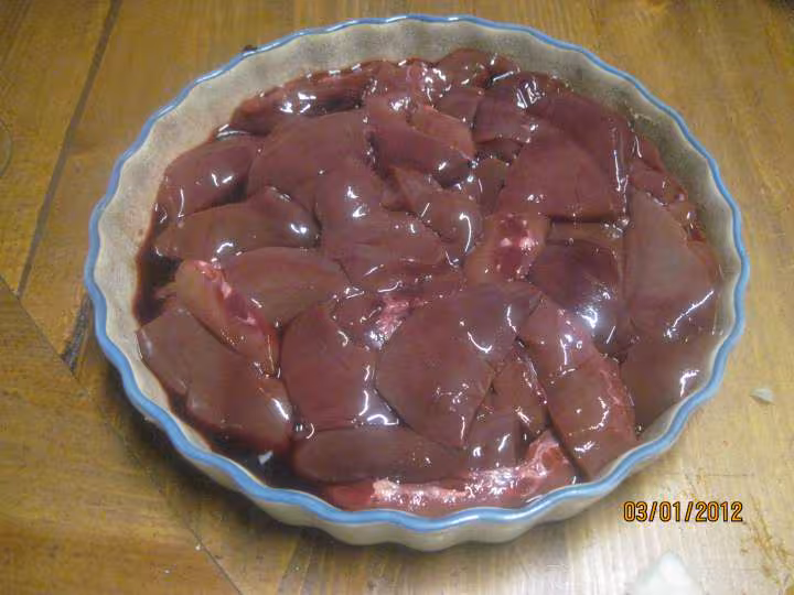 Rognons de porc aux oignons