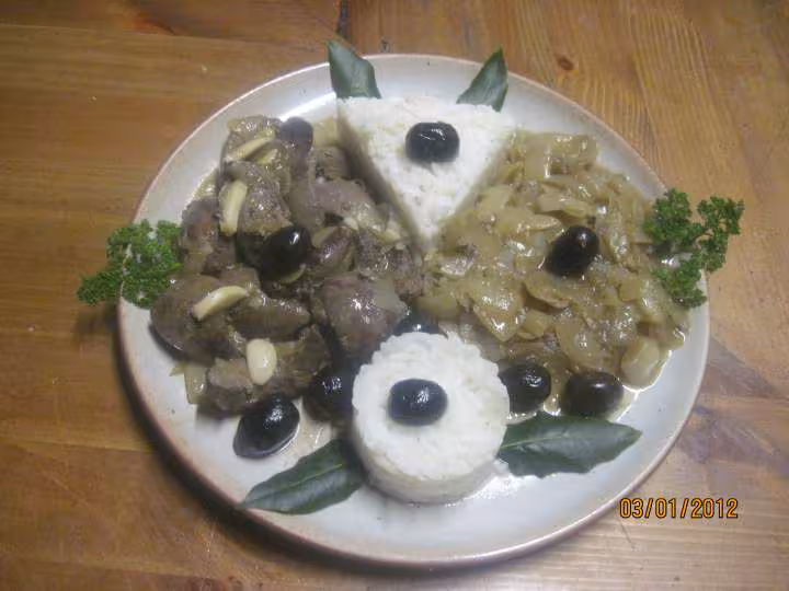 Rognons de porc aux oignons