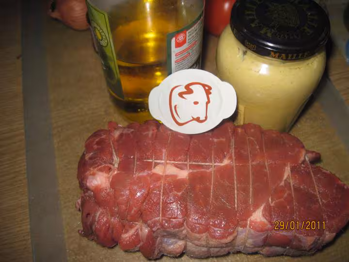 Roti de boeuf braisser s os aux carottes