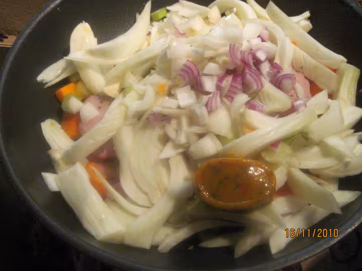 Roti de cote de porc au fenouil