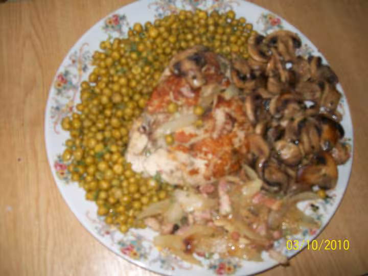 Roti de filet de dinde aux legumes