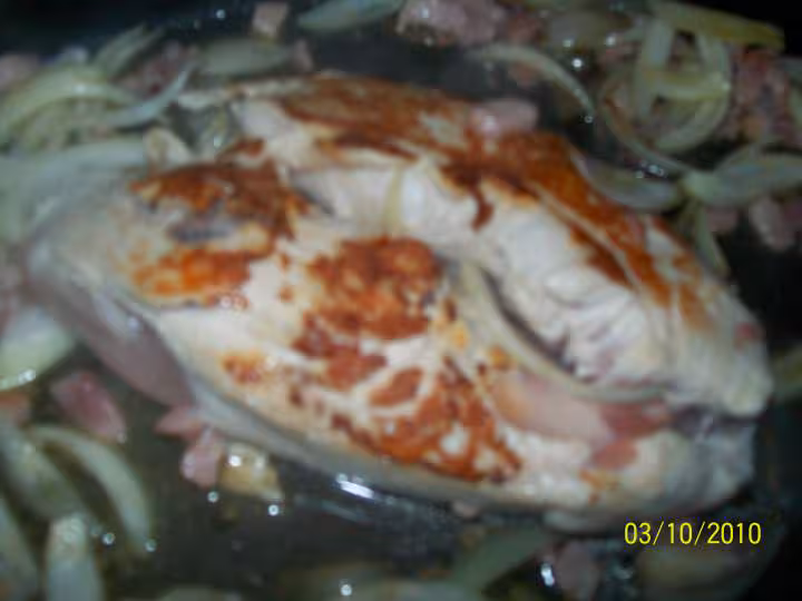 Roti de filet de dinde aux legumes