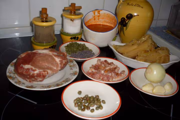 Roti de porc au curry coeurs de celeri