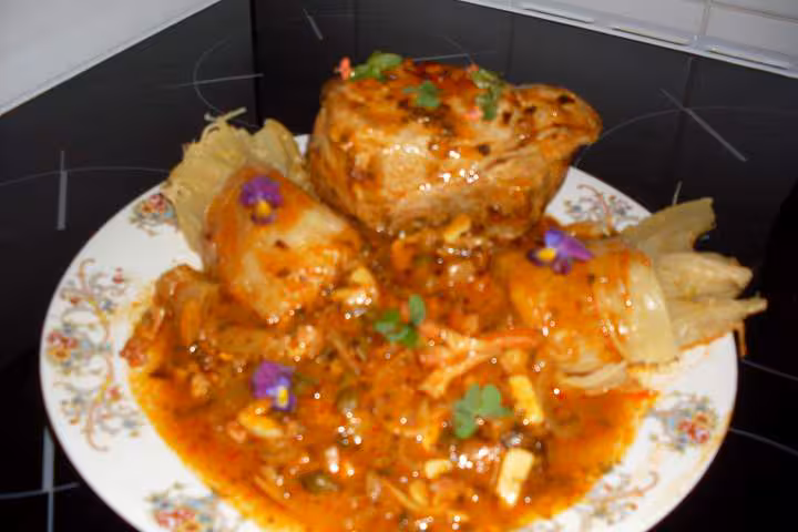 Roti de porc au curry coeurs de celeri