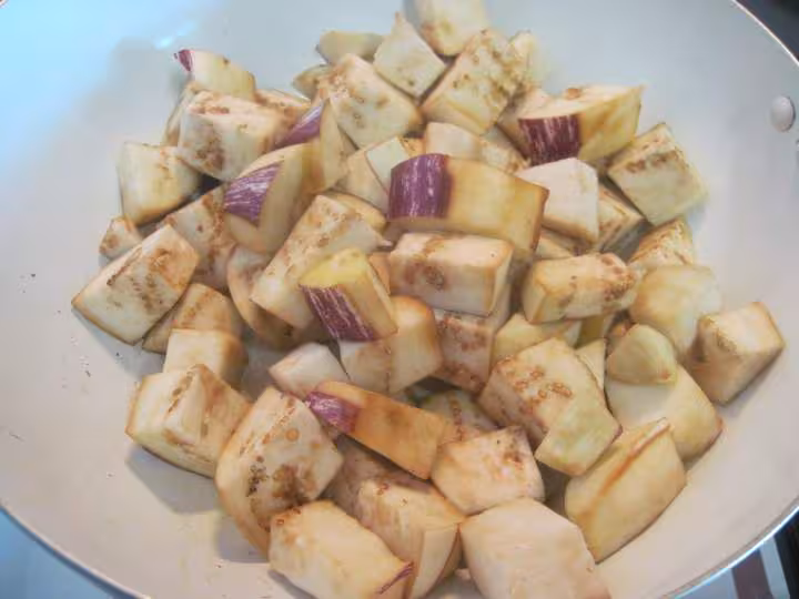 Roti de porc aux aubergines