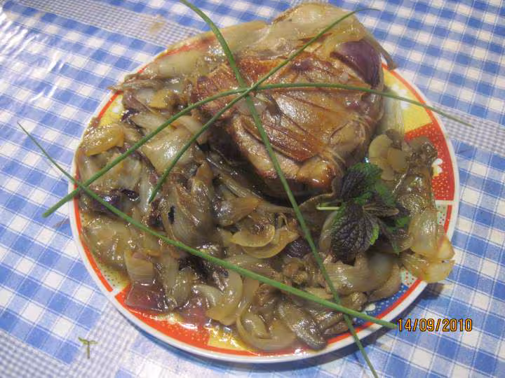 Roti de veau aux endives cuit a l etouffe