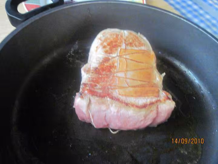 Roti de veau aux endives cuit a l etouffe