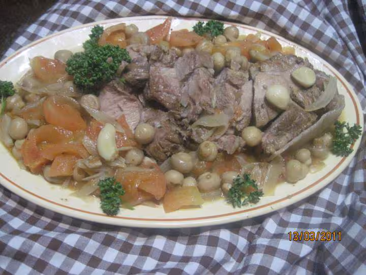 Roti de veau en sauce