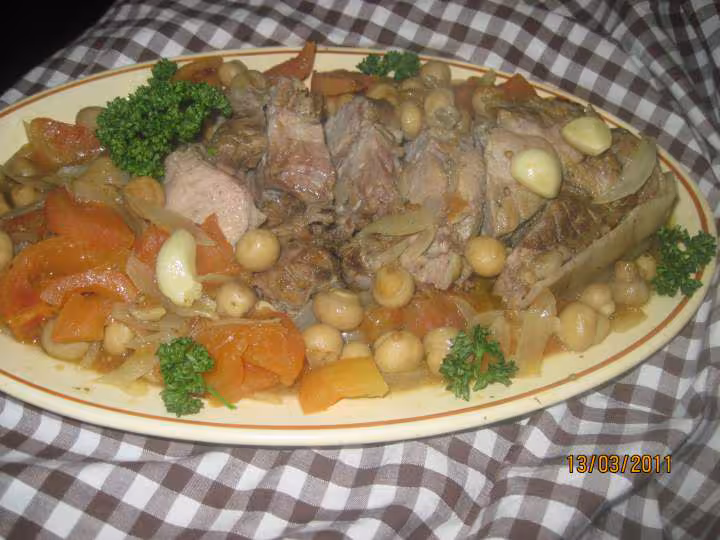 Roti de veau en sauce